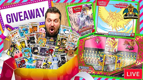 December GIVEAWAYS Now! Crown Zenith & Paradox Rift Variety Pokemon Cards Opening LIVE!