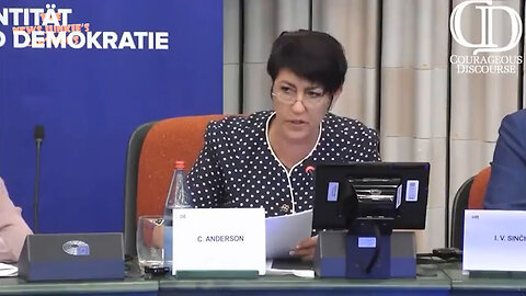 C. Anderson from Germany in the European parliament: "They're already bringing it all back.. Simply say no. They want you to wear a mask? Say no. They want you to put in another shot? Say no..."