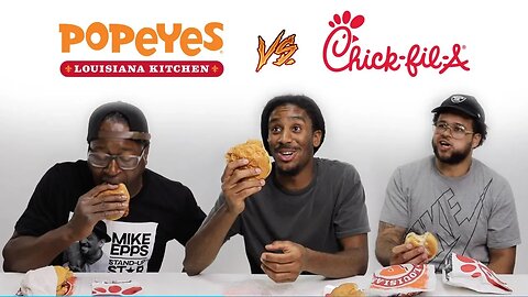 Popeyes Chicken Sandwich vs Chick-Fil-A TASTE TEST
