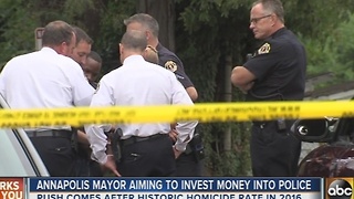Annapolis mayor plans to invest in the city's police department