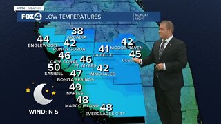 Cooler temperatures moving into Southwest Florida