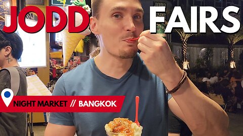 Jodd Fairs Night Market 'Street Food' in Bangkok, Thailand (TASTY!) 🇹🇭 [4K]