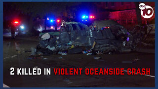 2 dead, four hurt after vehicle crashes into tree in Oceanside