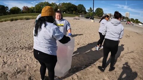 Alverno College cancels classes for special beach cleanup at South Shore Park