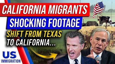 It Begins… California Migrants Shocking Footage 🔥 shift from Texas to CA 🚨 Texas Border Crisis