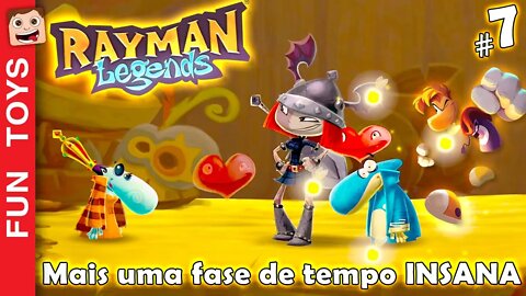 Rayman Legends #7 - Com DOIS jogadores fomos em mais um fase INSANA de TEMPO! Meu pai não consegue 😂