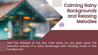 Soothing, Peaceful piano music with soft rain sounds for sleep and relaxation