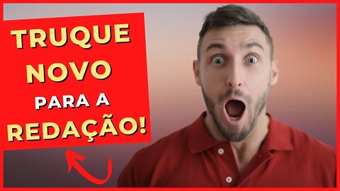 👨‍🎓 TRUQUE NOVO PARA FAZER A REDAÇÃO DO ENCCEJA! [MÉTODO IMPERDÍVEL!]