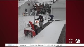 Neighbors help dig others out of snow