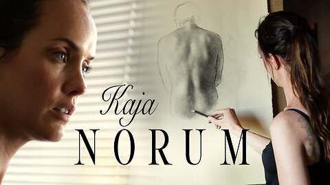 Kaja Norum Draws a Male Nude from the Back in Graphite