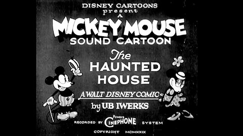 "The Haunted House" (1929 Original Black & White Cartoon)
