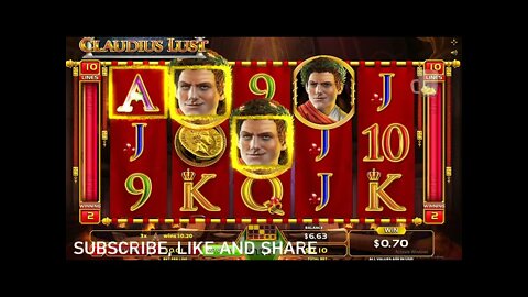 $10 PLAY CLAUDIUS LUST SLOT