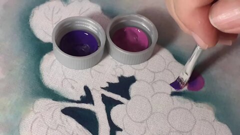 Como Pintar UVAS Para INICIANTES Pintura em tecido pt 1 AULA 6