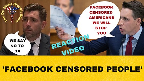 Josh Hawley EXPLODES on FB Executive - You Censored 'FREE SPEECH' By COLLUDING With US Government