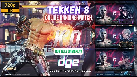 Tekken 8 Bryan Online Ranking Match ROG Ally Gaming