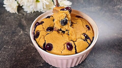 Gluten free, NO sugar! Delicious Baked Oats with blueberries and cinnamon! ❤️