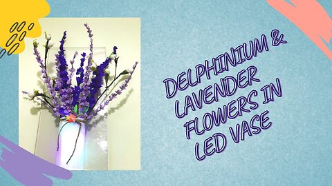 DELPHINIUM & LAVENDER FLOWERS