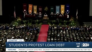 Students protest loan debt