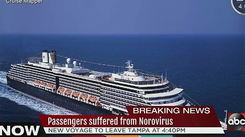 Passengers suffered from Norovirus