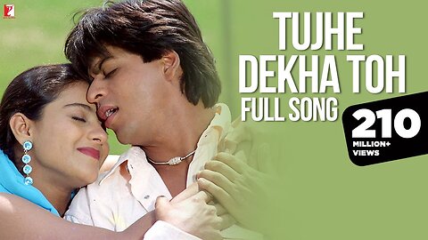 Tujhe Dekha Toh Song | Dilwale Dulhania Le Jayenge | Shah Rukh Khan, Kajol | Lata, Kumar Sanu | DDLJ