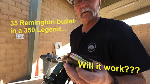 35 Remington bullet in a 350 Legend - will it work?