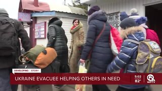 Ukraine evacuee helping others in need