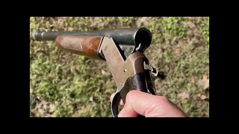 1937 J Stevens 12 gauge Single Gun Shotgun around the yard #shorts CC