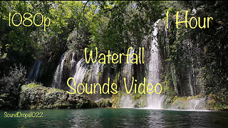 1 Hour Of Background Noise With Waterfall Sounds Video