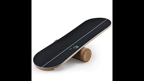 4TH-BEE Surf Balance Board for Adults, Balance Board Trainer with Roller, Core Balance Board Ex...