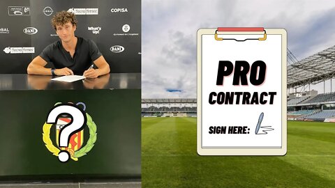 I Signed My First Professional Contract!