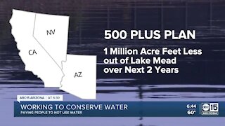 Leaders working to conserve water by paying farmers incentives