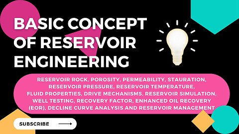 Basic Concept of Reservoir Engineering | Petroleum Engineering | Petroleum Education