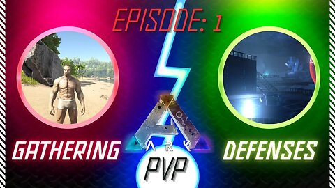 ARK Small Tribes Unofficial PvP Ep 1 - Supplying And Setting Up Defenses! | Acadia