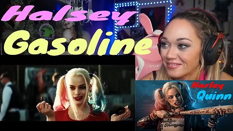 Halsey - Gasoline (Harley Quinn) - Live Streaming With Just Jen Reacts