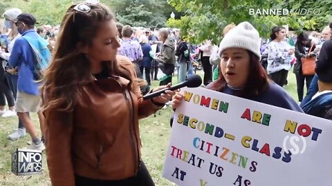 Liberal Protester Accidentally Tells Truth About Abortion