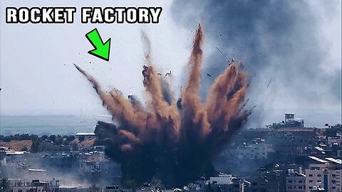 Israeli Air Force DESTROYS Hamas Rocket Factory in Gaza