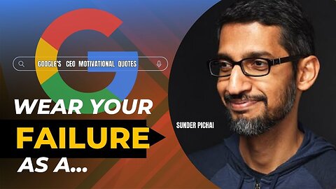 GOOGLE'S CEO SUNDER PICHAI ABOUT SUCCESS. MOTIVATION #motivational quotes