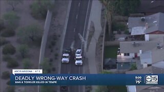 Child and man killed in wrong-way crash in Tempe