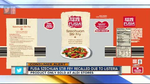 Fusia Szechuan Stir Fry recalled due to Listeria