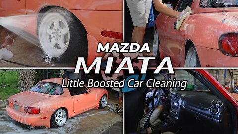Mazda Miata | A Turbo Miata Gets a SOLID Cleaning! | DIRTY Exterior CLEANED, Glossy, & Interior!