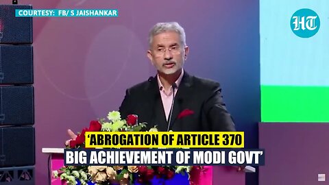 'Why So Long For Article 370 Abrogation?': Jaishankar's Dig At Opposition On Kashmir