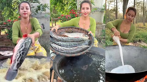 Fish soup with noodle cook recipe and eat