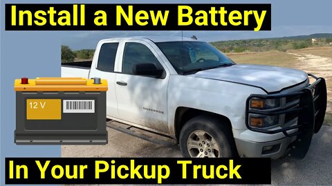 Install a New Battery in Your Pickup Truck ✅