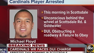 Arizona Cardinals receiver Michael Floyd arrested for DUI in Scottsdale Monday morning