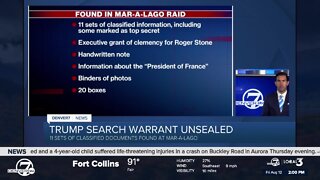 FBI recovers ‘top secret’ documents from Trump home, search warrant reveals