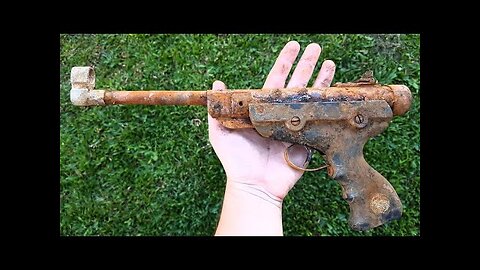 Very Rusty Ancient Airgun Restoration