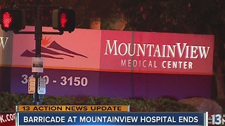 Man dead after barricade situation at MountainView Hospital