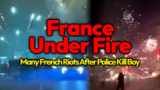 REVOLTING! France In Flames After Murderous French Police Shoot 17 Year Old Boy Dead In His Car