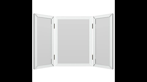 Howard Elliott Tripoli Trifold Vanity Mirror 3 Way TableTop Bedrooms, Bathroom, Makeup Portable...