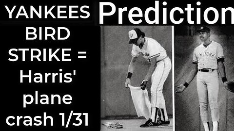 Prediction - YANKEES BIRD STRIKE = Harris' plane will crash Jan 31